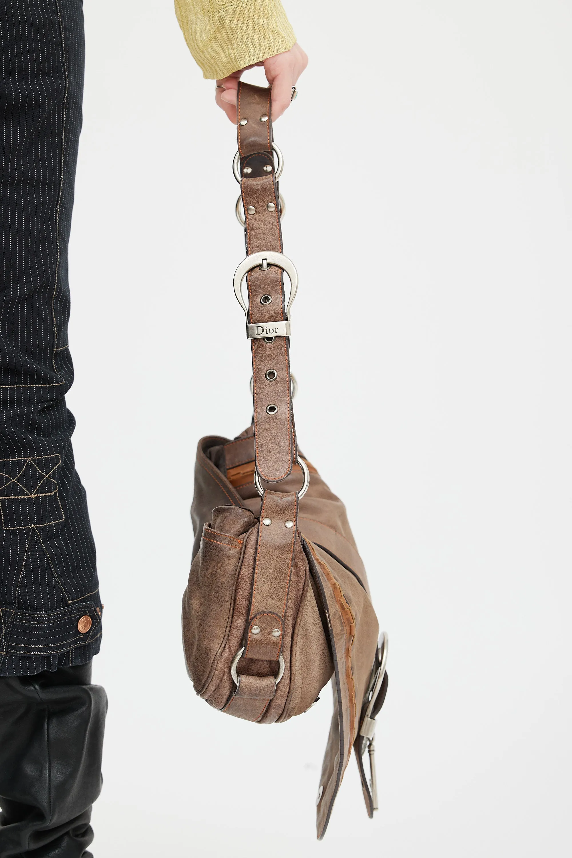 2006 Brown Leather Gaucho Saddle Shoulder Bag