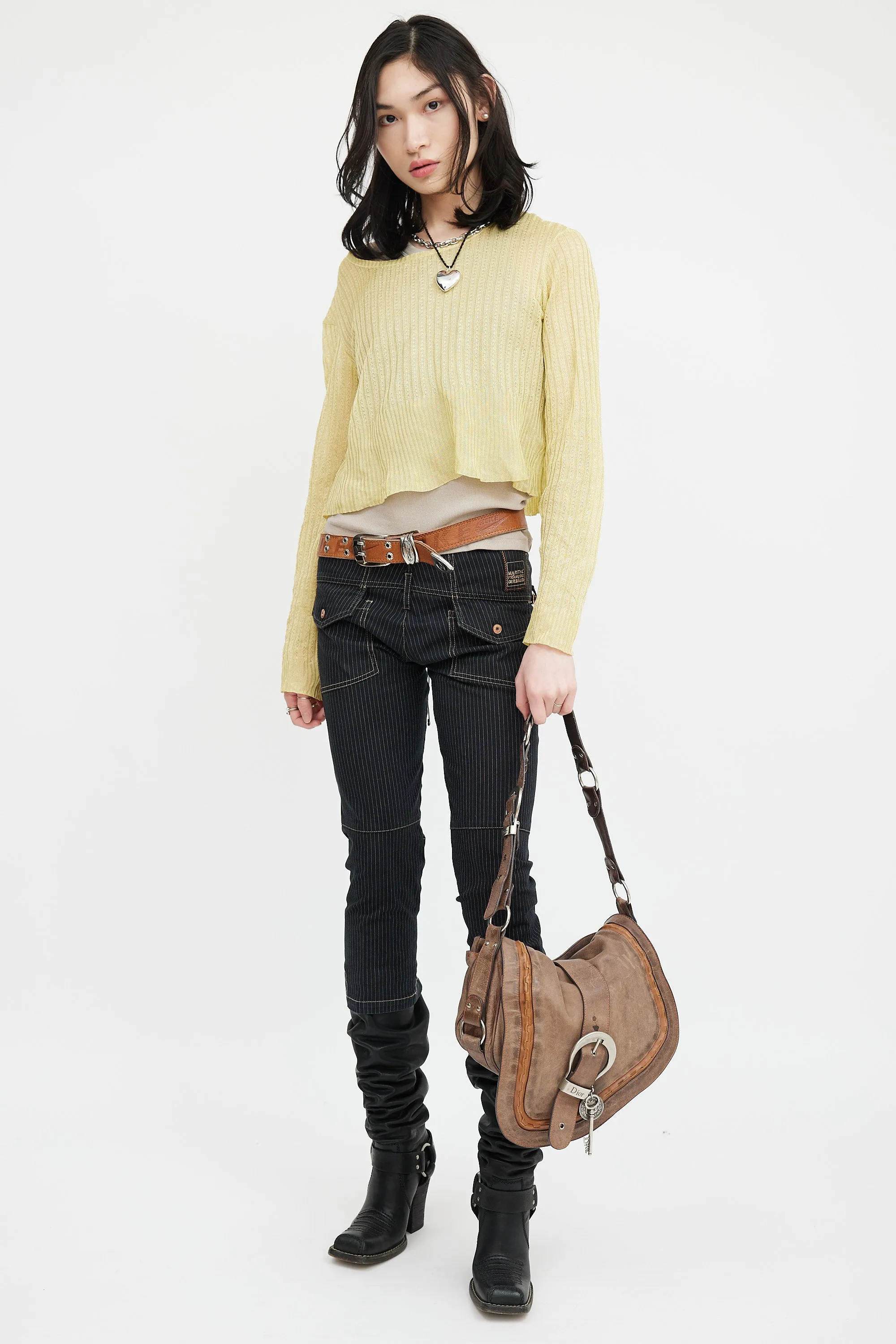 2006 Brown Leather Gaucho Saddle Shoulder Bag