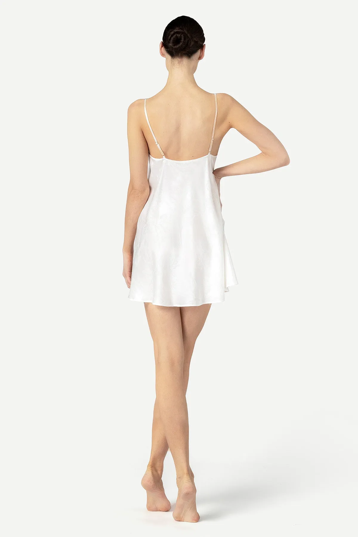 Barbara Bridal Babydoll Silk Chemise