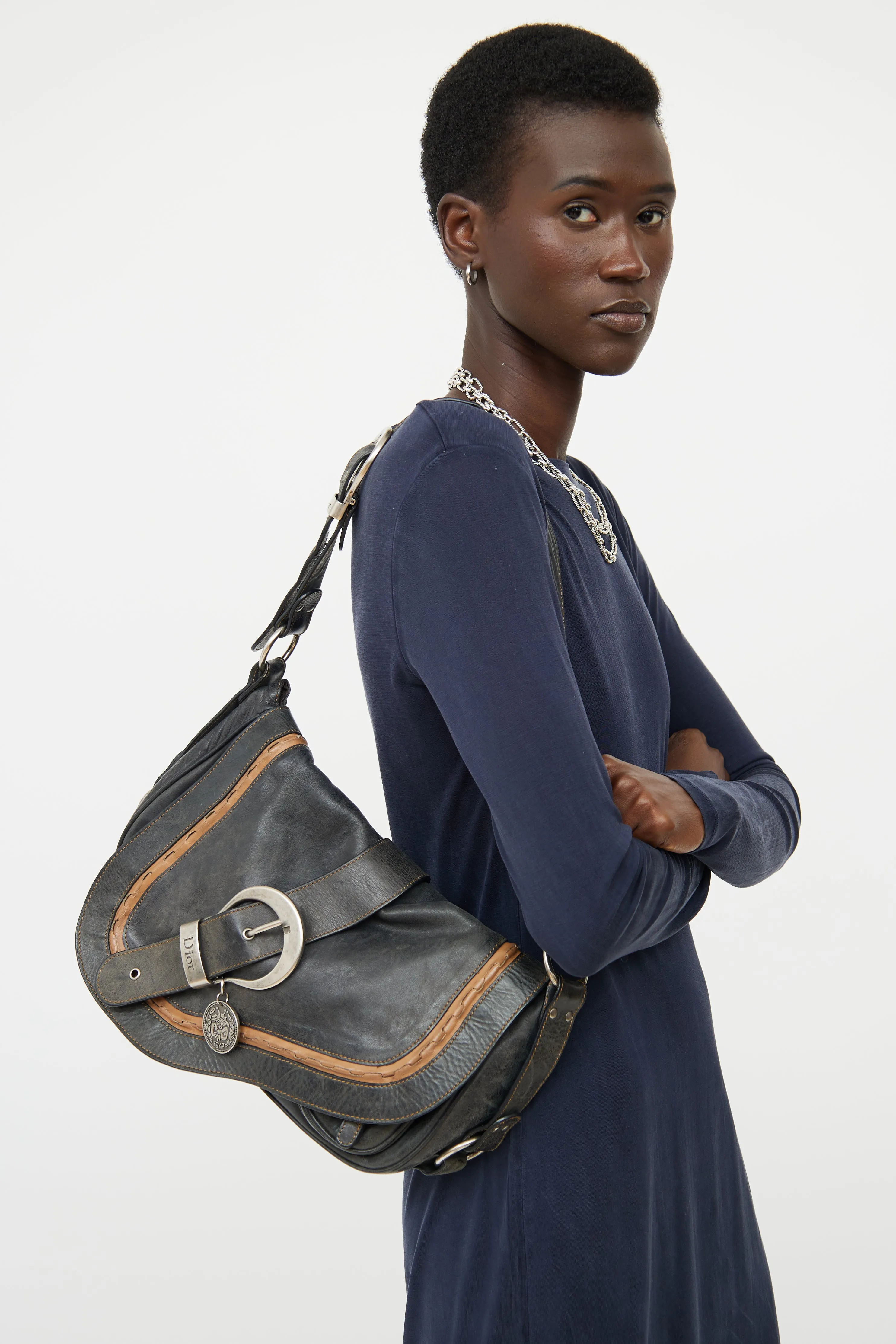 Black & Brown Gaucho Saddle Bag