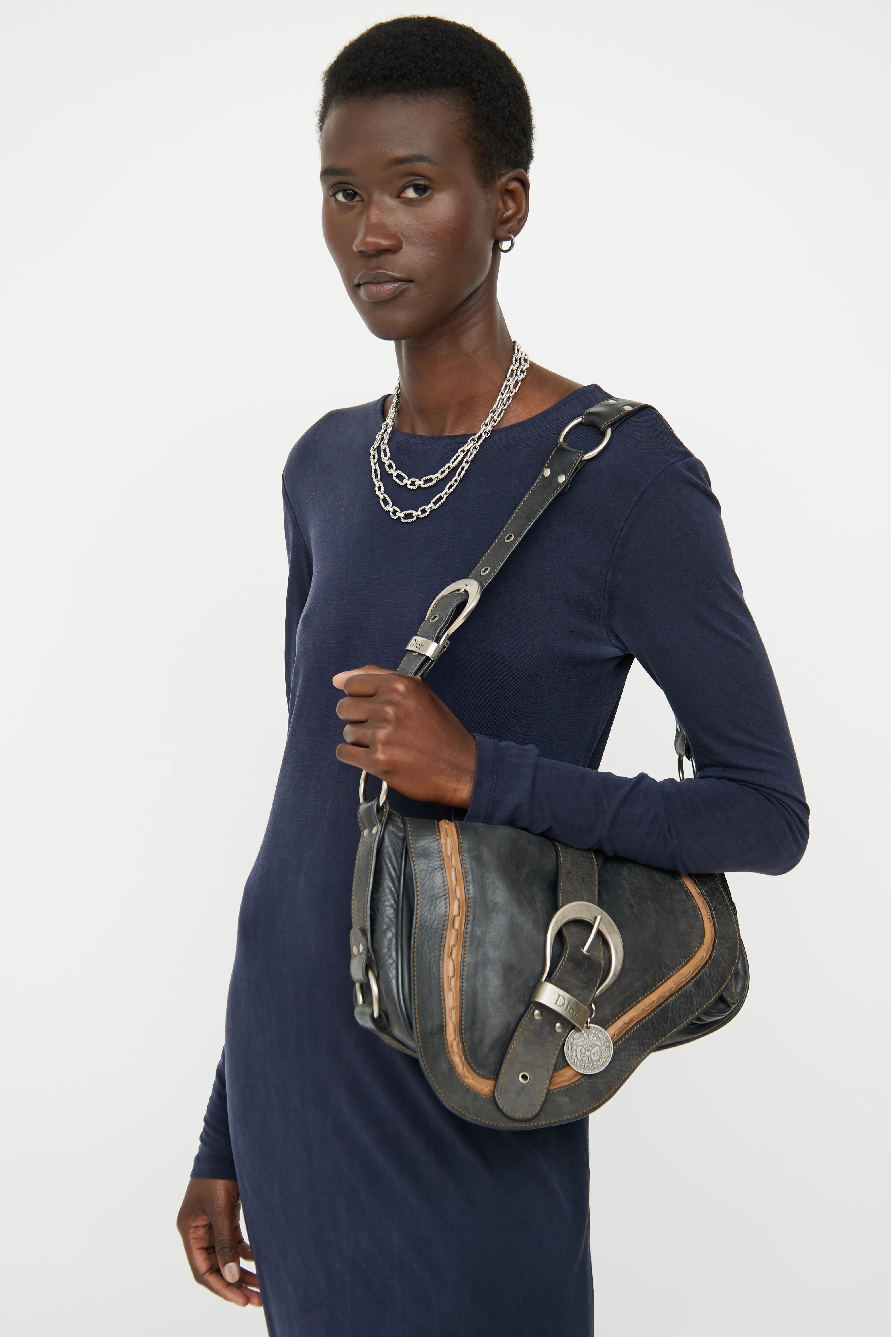 Black & Brown Gaucho Saddle Bag