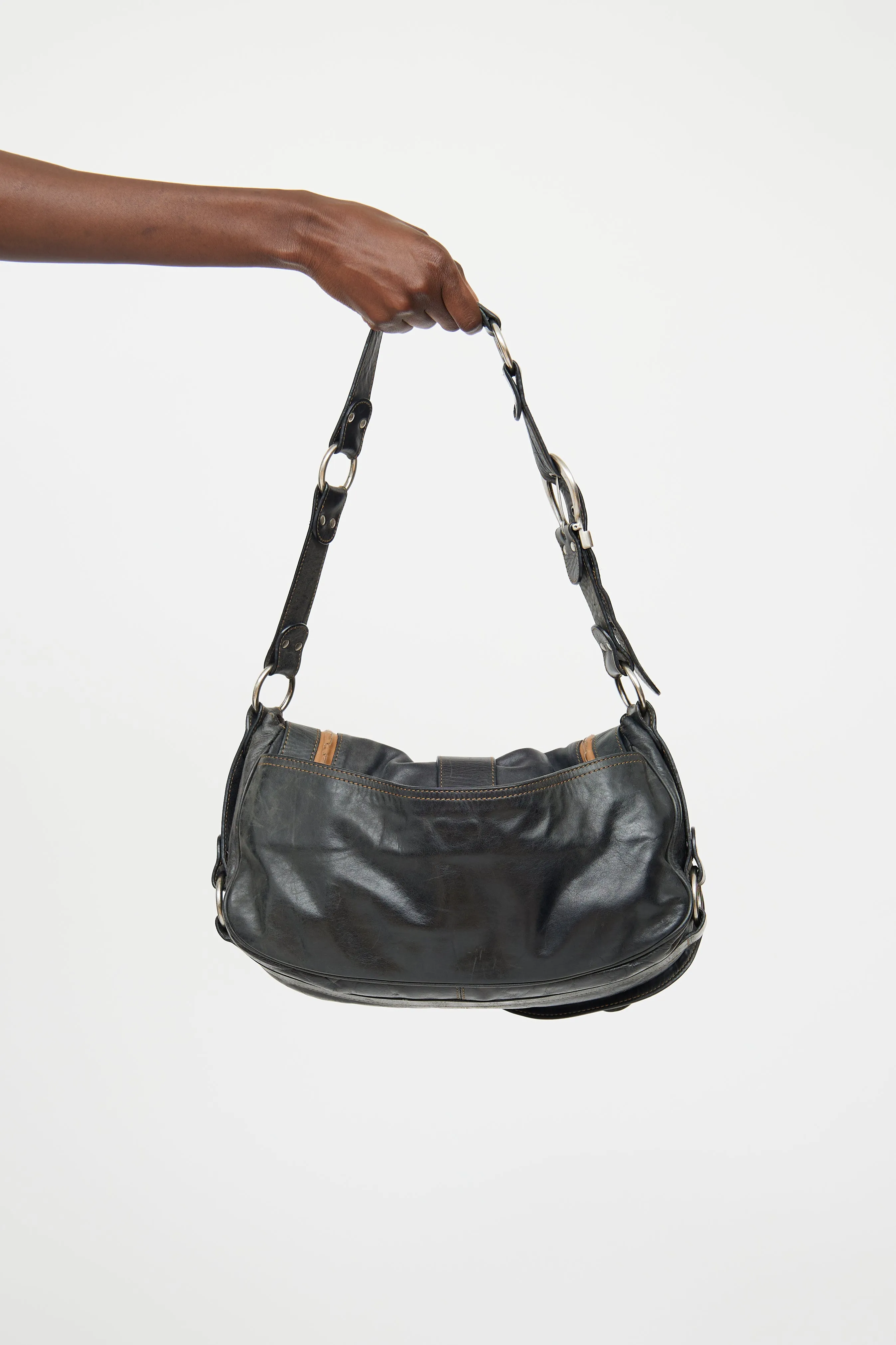 Black & Brown Gaucho Saddle Bag