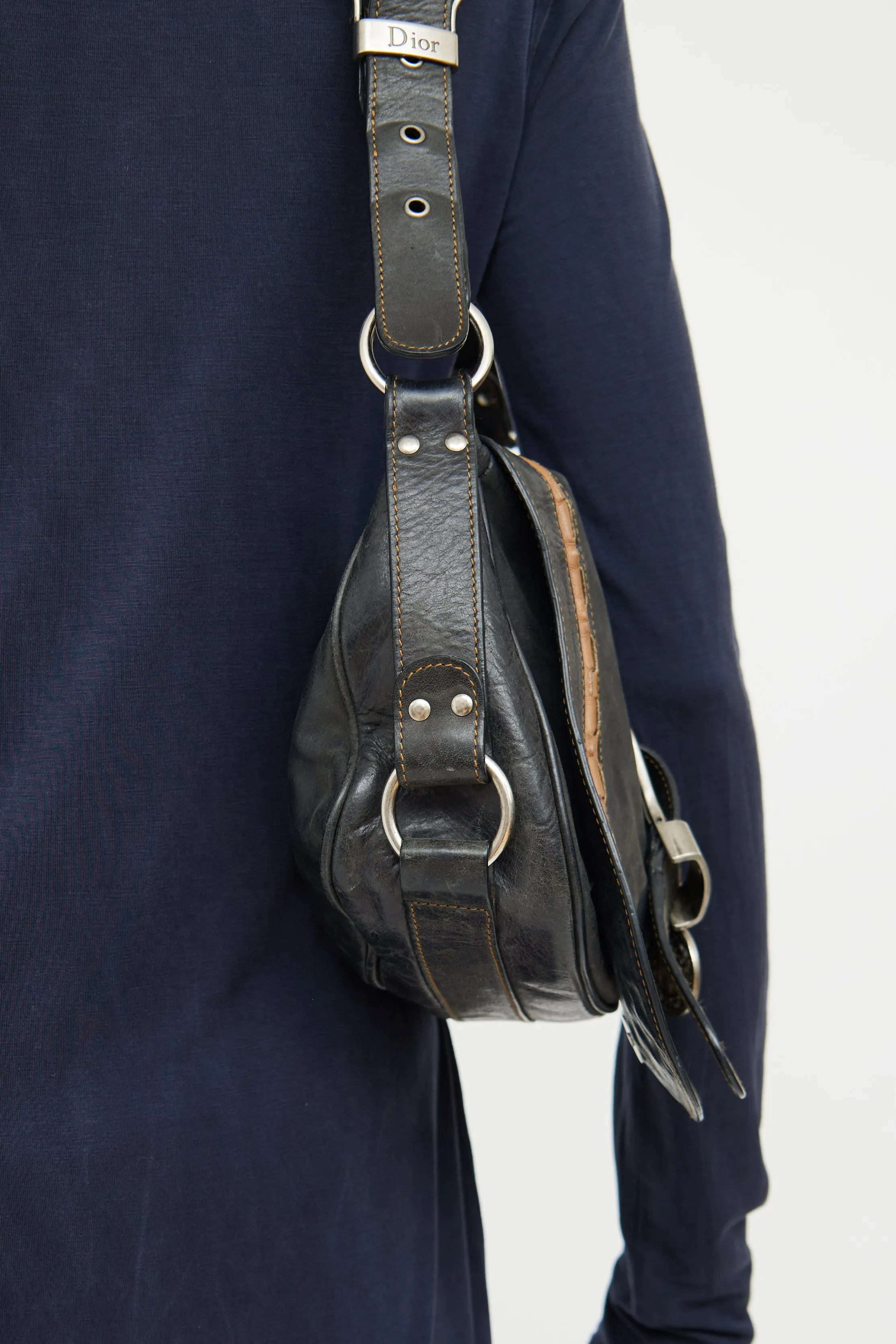 Black & Brown Gaucho Saddle Bag