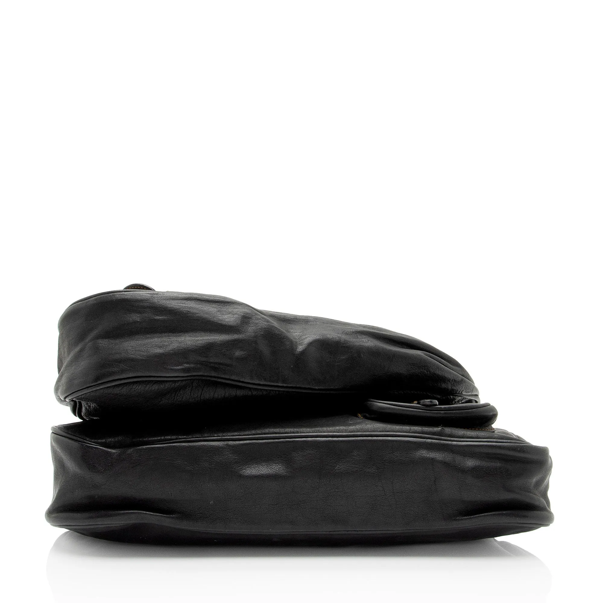 Dior Leather Gaucho Double Saddle Shoulder Bag (SHF-e3nNRE)