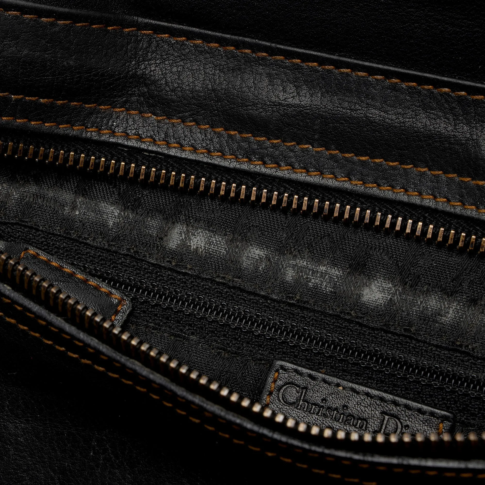 Dior Leather Gaucho Double Saddle Shoulder Bag (SHF-e3nNRE)