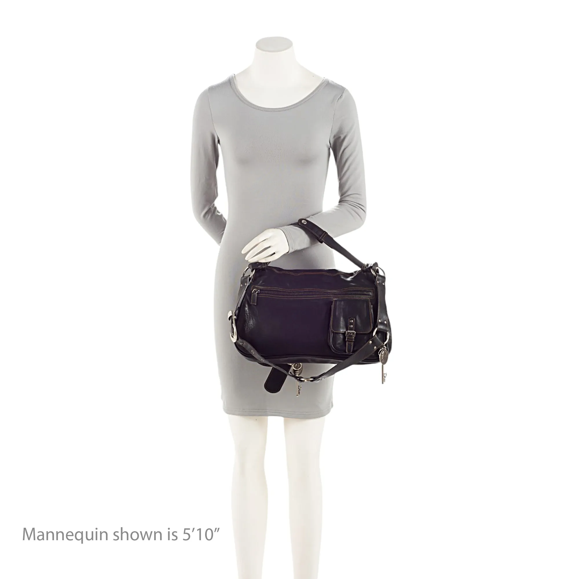 Dior Leather Gaucho Double Saddle Shoulder Bag (SHF-e3nNRE)