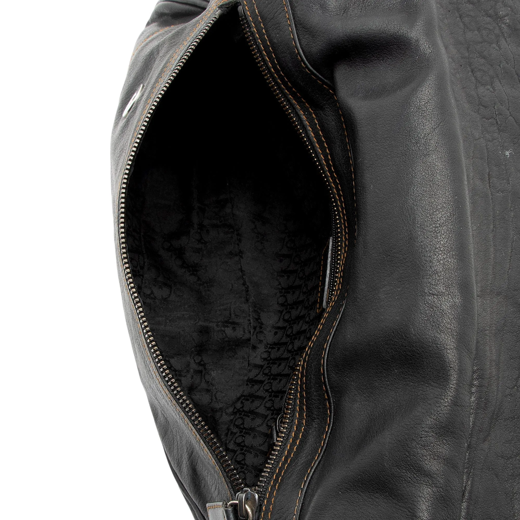 Dior Leather Gaucho Double Saddle Shoulder Bag (SHF-e3nNRE)