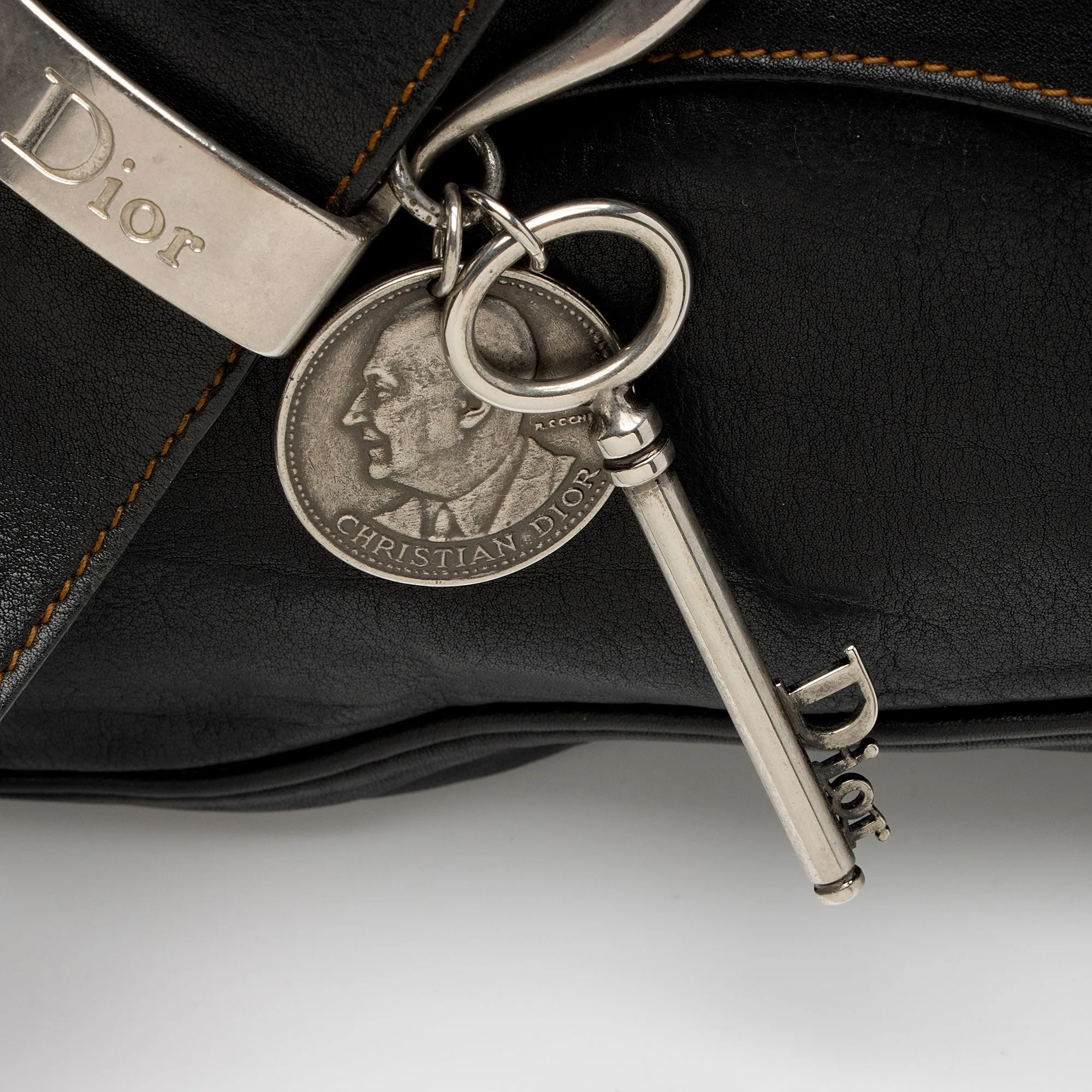 Dior Leather Gaucho Double Saddle Shoulder Bag (SHF-e3nNRE)