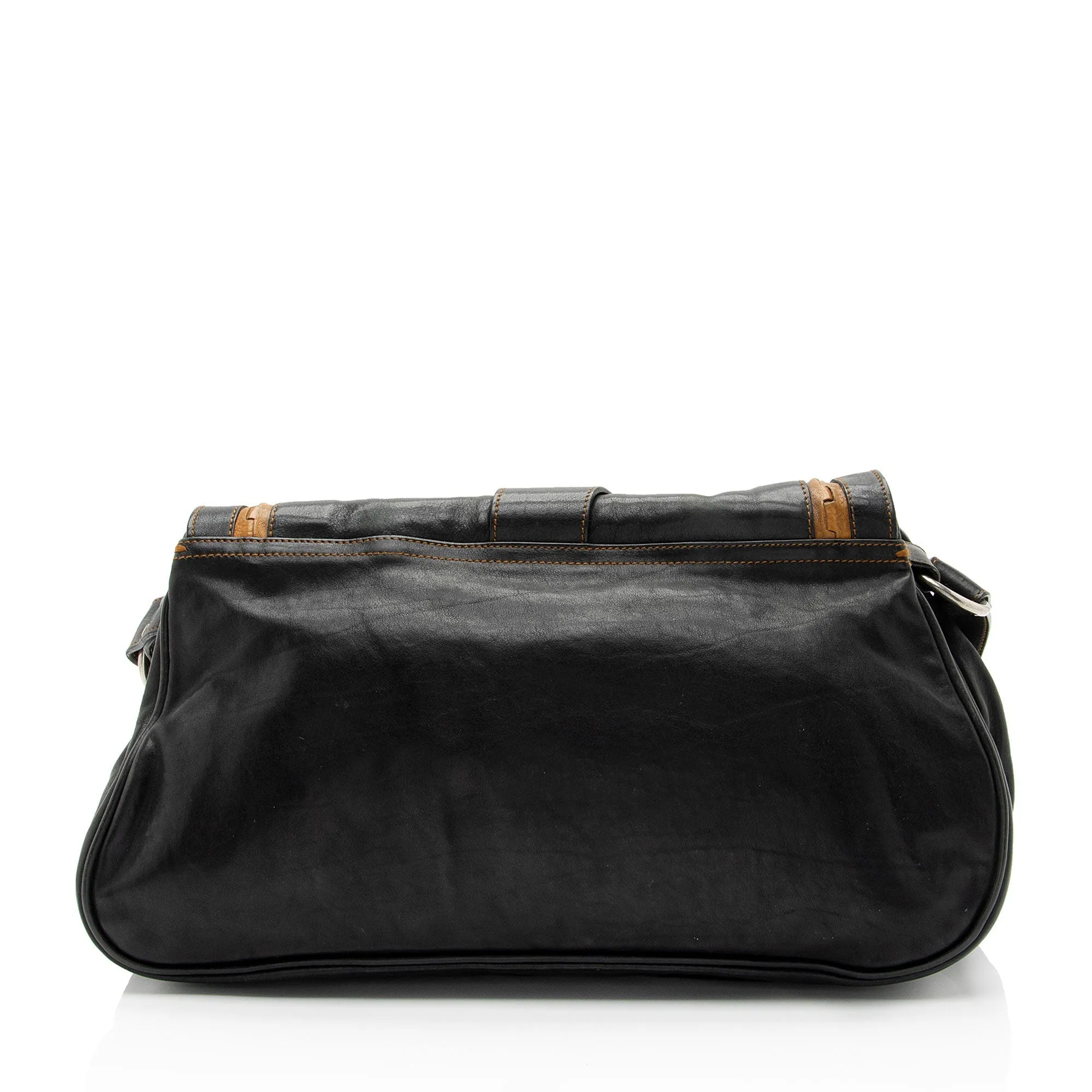 Dior Leather Gaucho Double Saddle Shoulder Bag (SHF-e3nNRE)