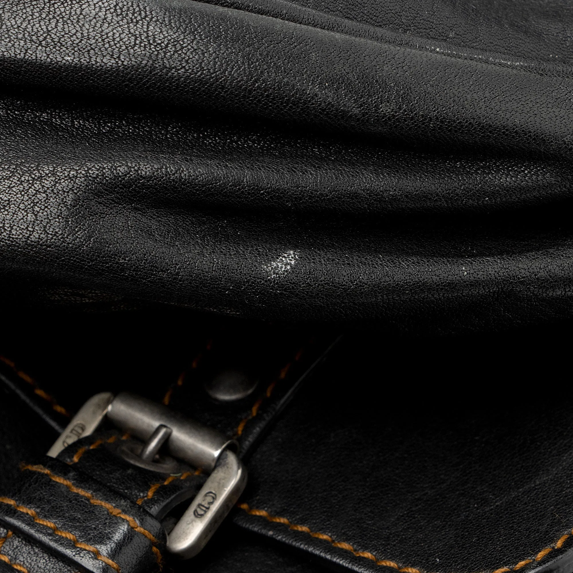 Dior Leather Gaucho Double Saddle Shoulder Bag (SHF-e3nNRE)