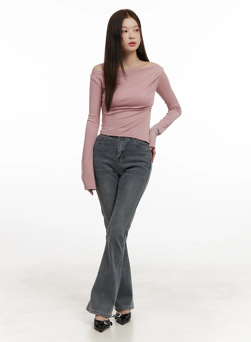 Elegant One-Shoulder Top ON422