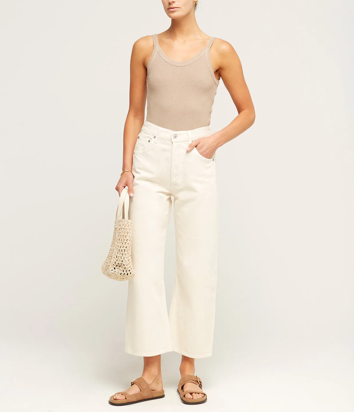 Gaucho Vintage Wide Leg in Cream