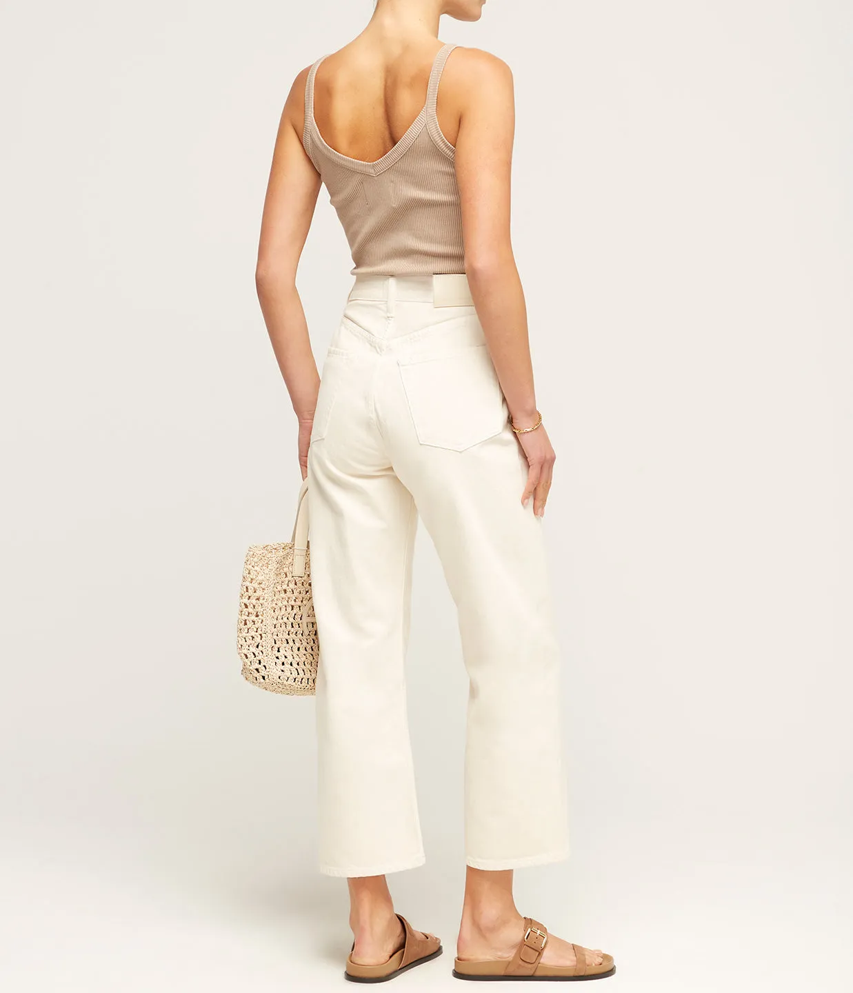 Gaucho Vintage Wide Leg in Cream