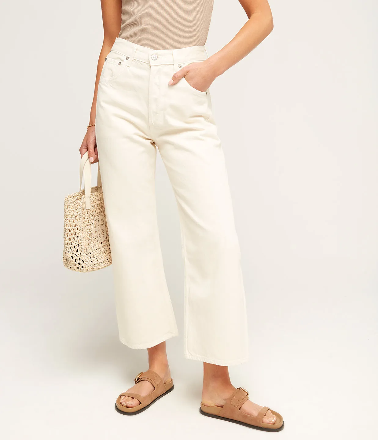 Gaucho Vintage Wide Leg in Cream