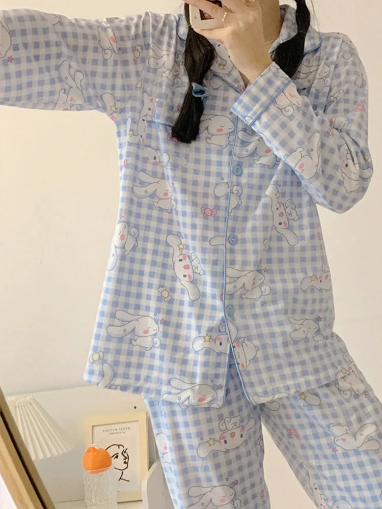 Kawaii Sweet Cinnamoroll Pajamas Suit