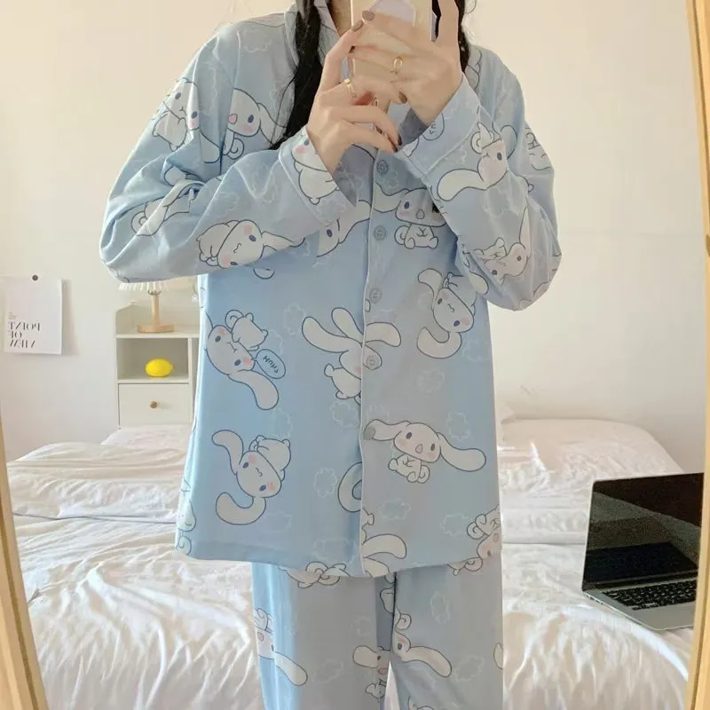 Kawaii Sweet Cinnamoroll Pajamas Suit