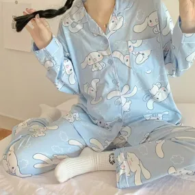 Kawaii Sweet Cinnamoroll Pajamas Suit