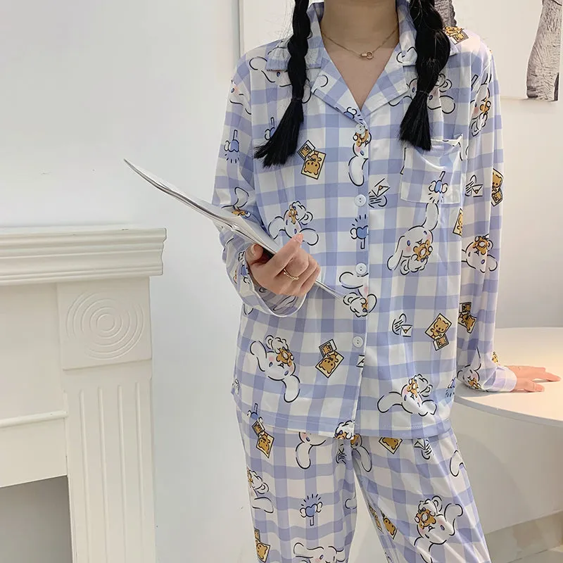 Kawaii Sweet Cinnamoroll Pajamas Suit