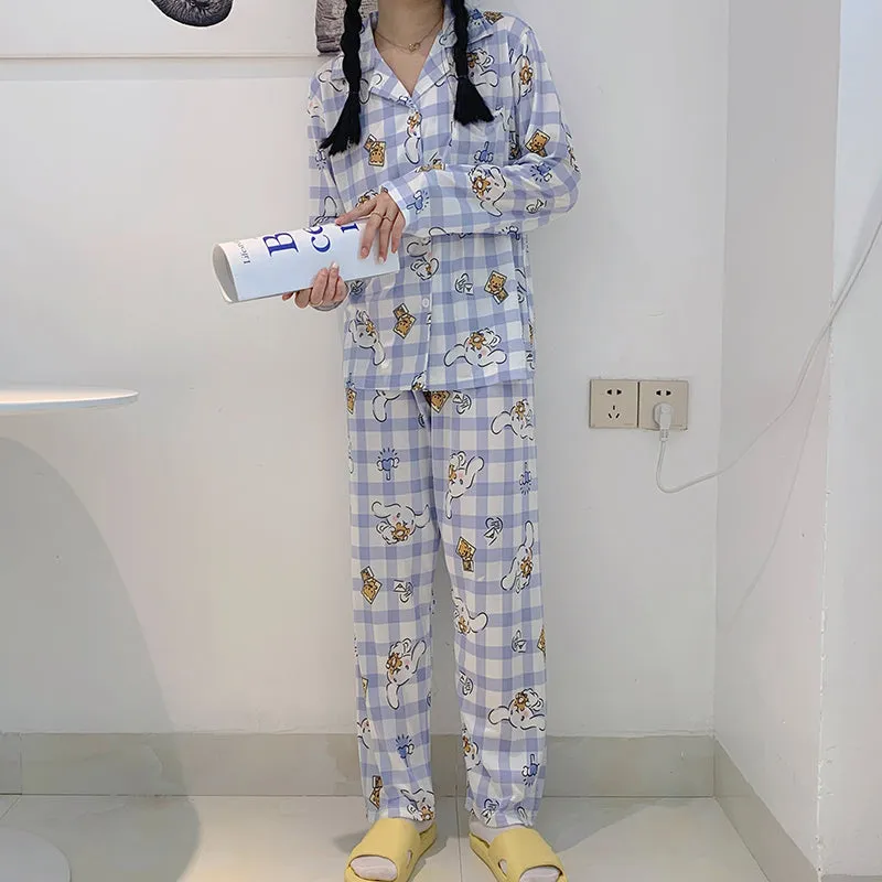 Kawaii Sweet Cinnamoroll Pajamas Suit