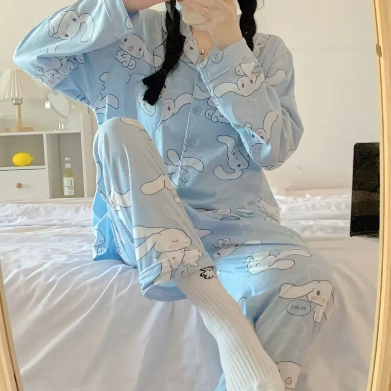Kawaii Sweet Cinnamoroll Pajamas Suit