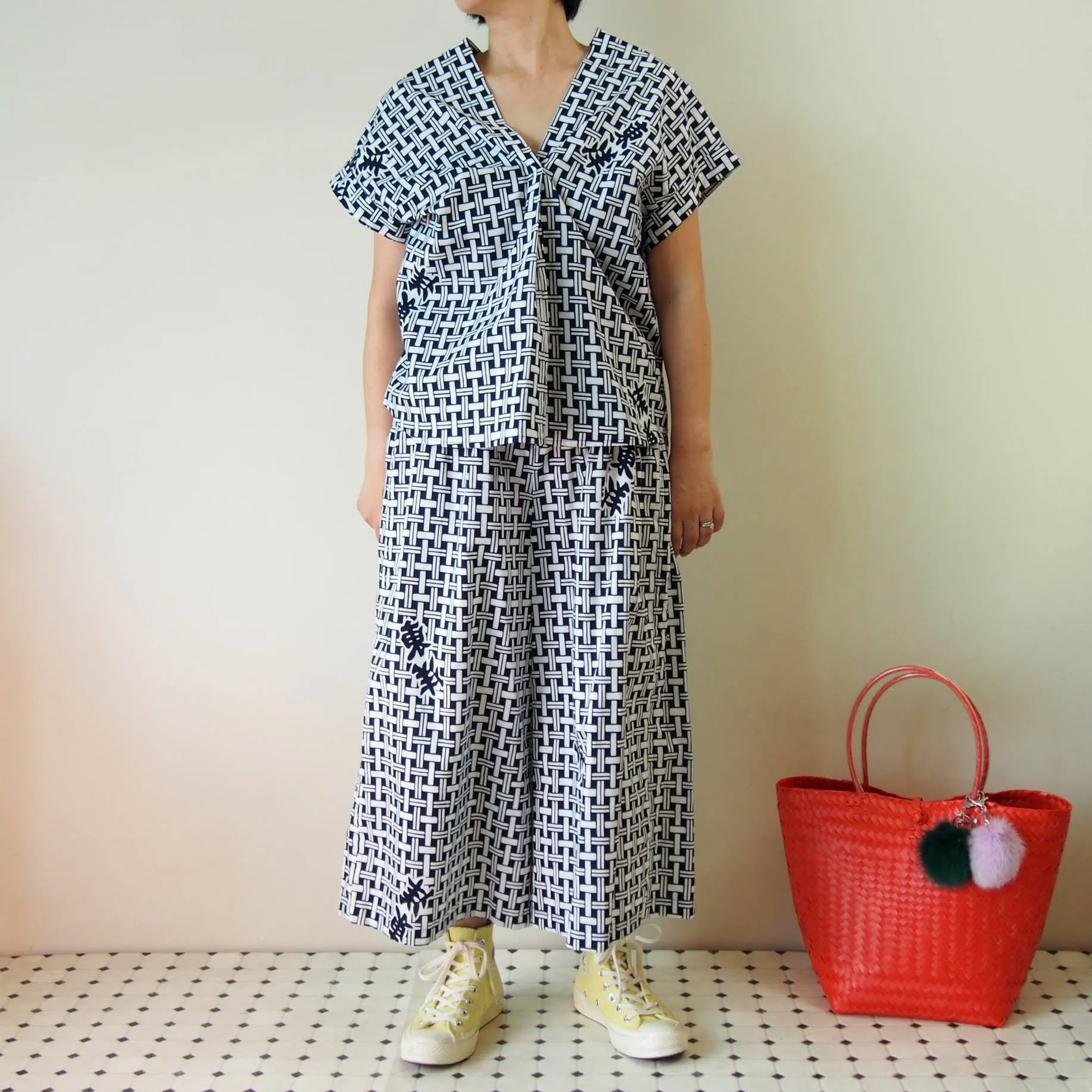 <RS19P11-001>  OKINAWA Gaucho Pants