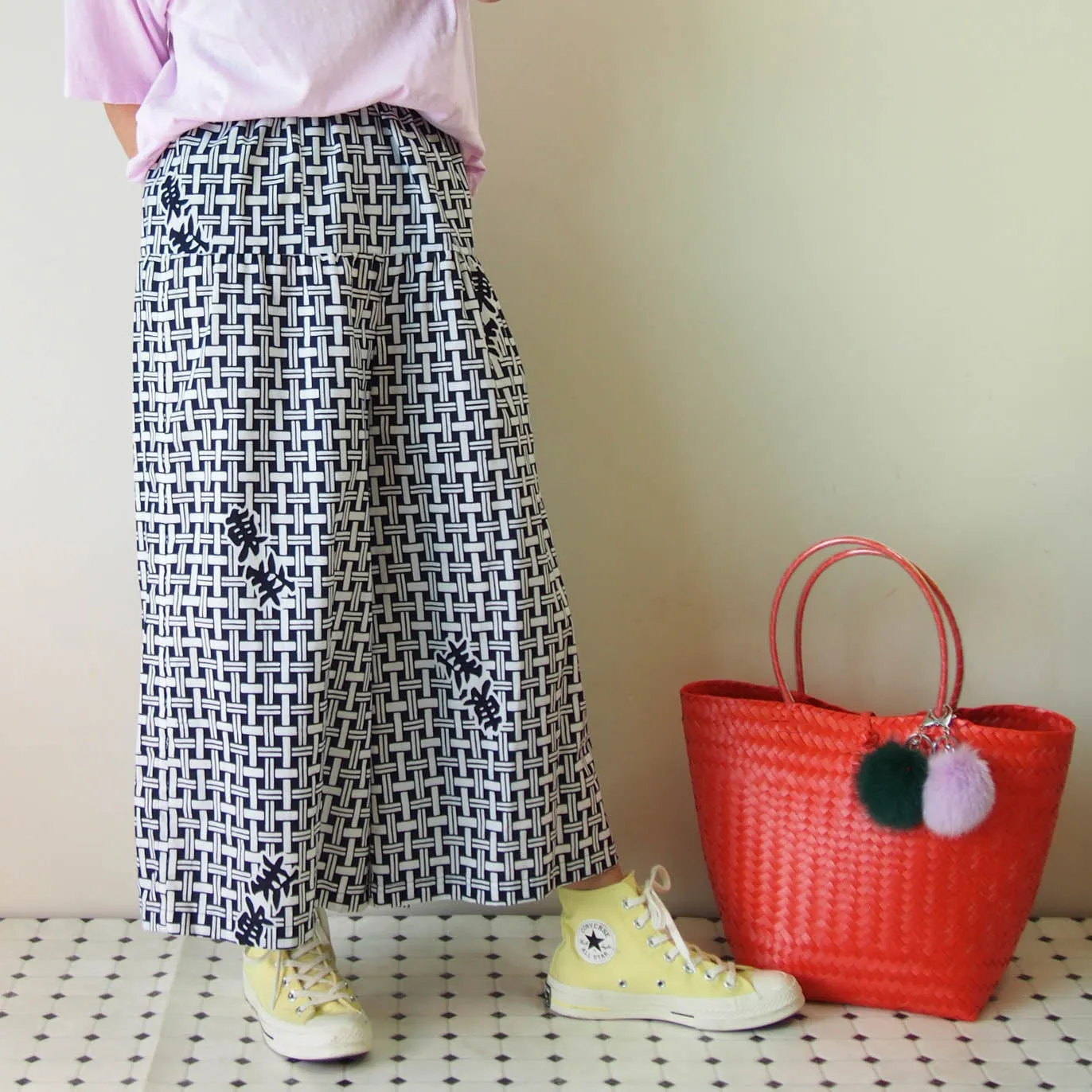 <RS19P11-001>  OKINAWA Gaucho Pants