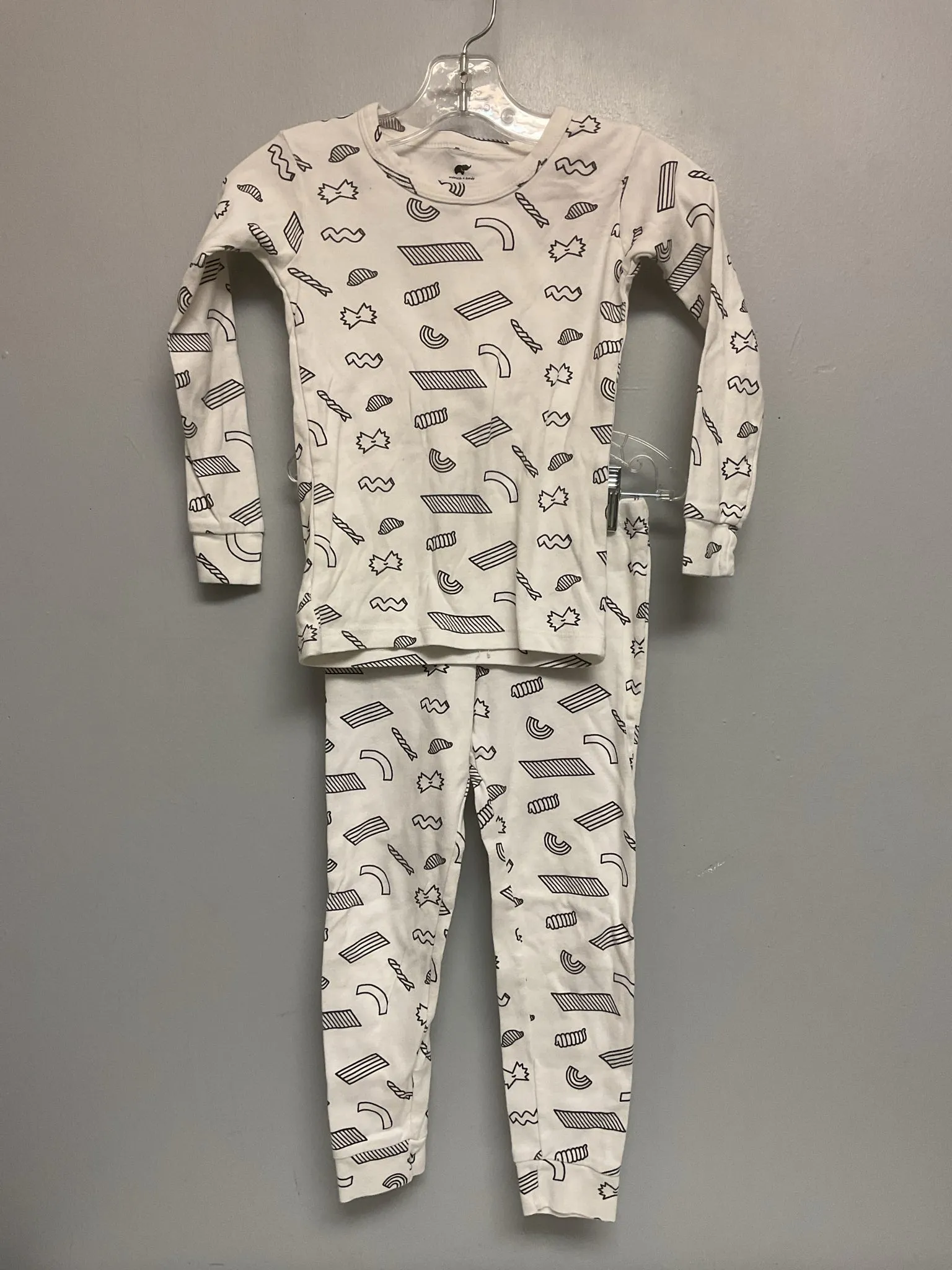 monica   andy Size 5 White & Black Cotton Boys Pajamas