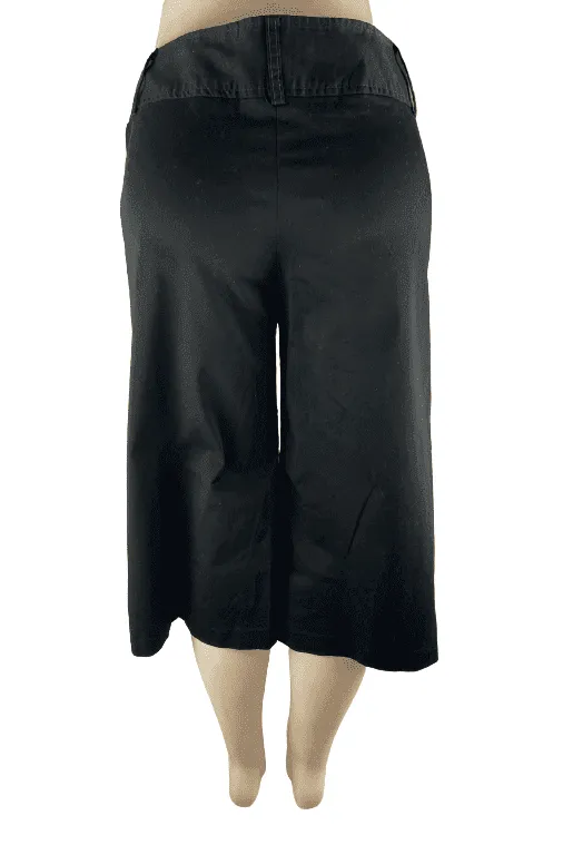 No Boundaries juniors women black gaucho shorts size 13