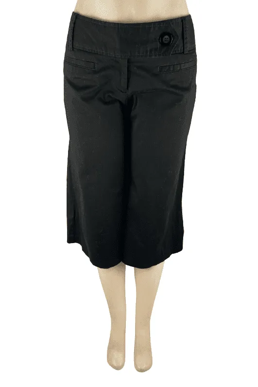 No Boundaries juniors women black gaucho shorts size 13