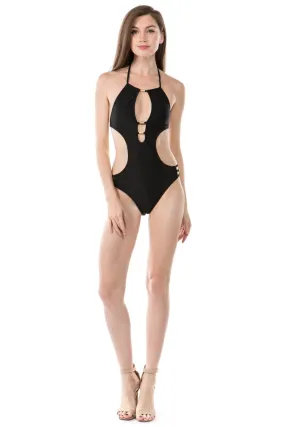 One Piece Monokini with Jewel Detailing