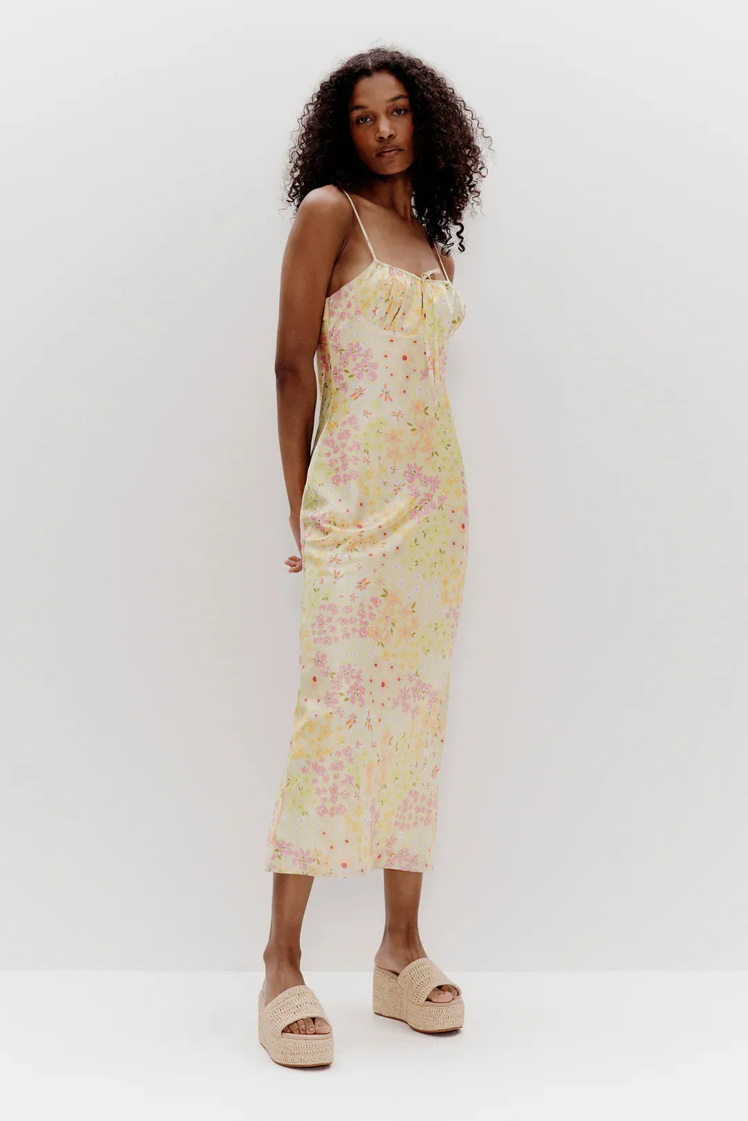 PENELOPE SLIP DRESS | GARDEN PARTY