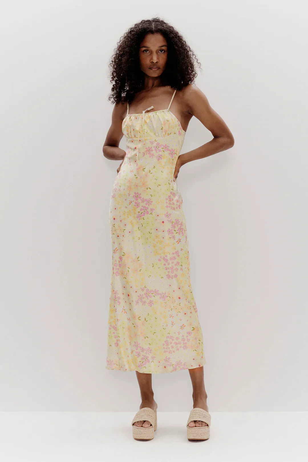 PENELOPE SLIP DRESS | GARDEN PARTY