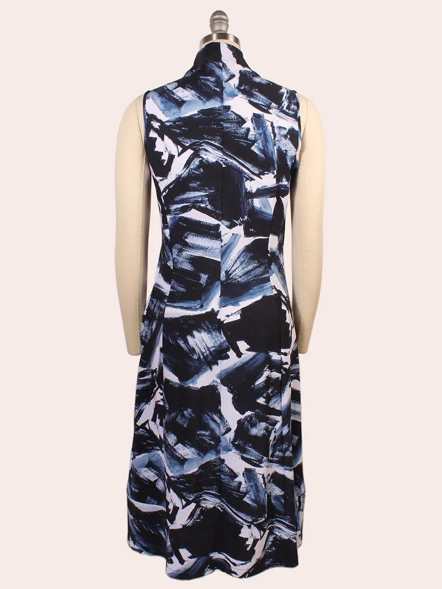 Porto Indira Ruched Dress in Shadow Shodo