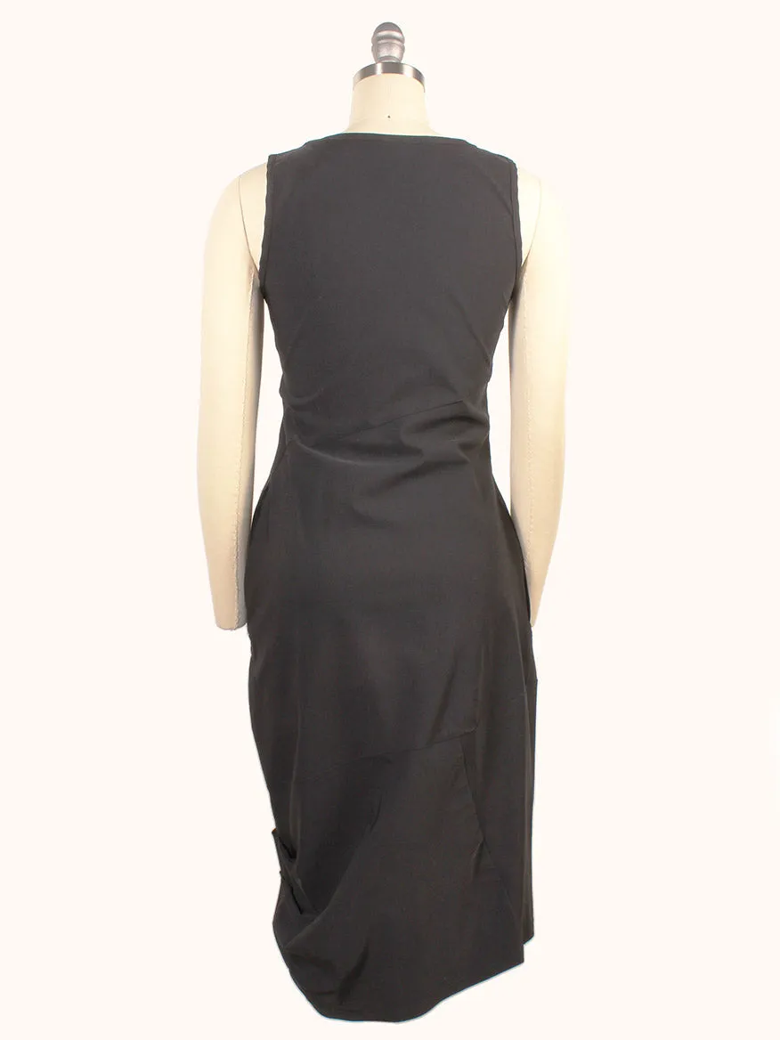 Porto Nomi Sleeveless Dress in Black