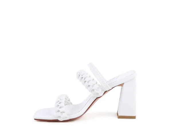 The Rag Company Arnie Braided Block Heeled Slider Sandal