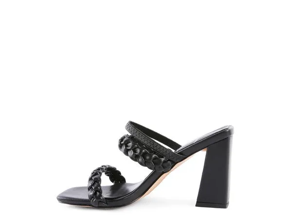The Rag Company Arnie Braided Block Heeled Slider Sandal