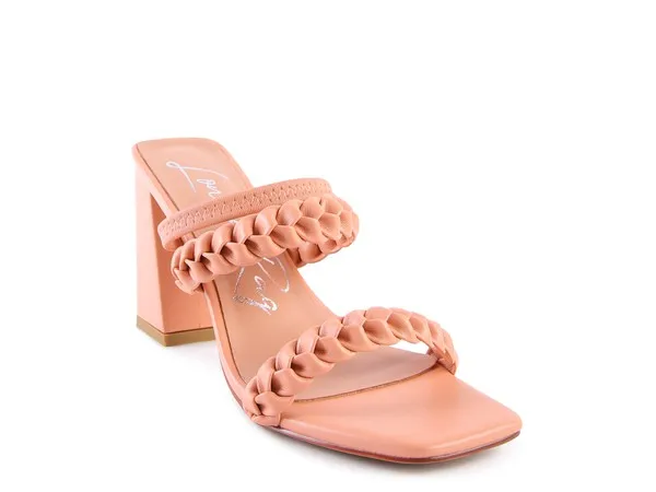 The Rag Company Arnie Braided Block Heeled Slider Sandal