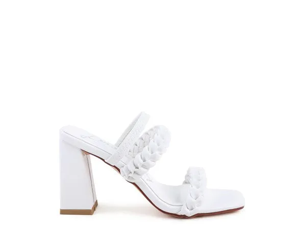 The Rag Company Arnie Braided Block Heeled Slider Sandal