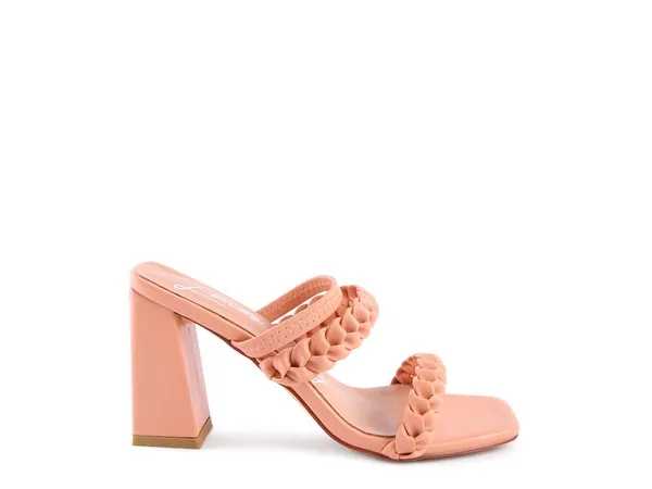 The Rag Company Arnie Braided Block Heeled Slider Sandal