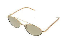Tory Burch 0TY6088 33094E Shiny Gold Oval Sunglasses