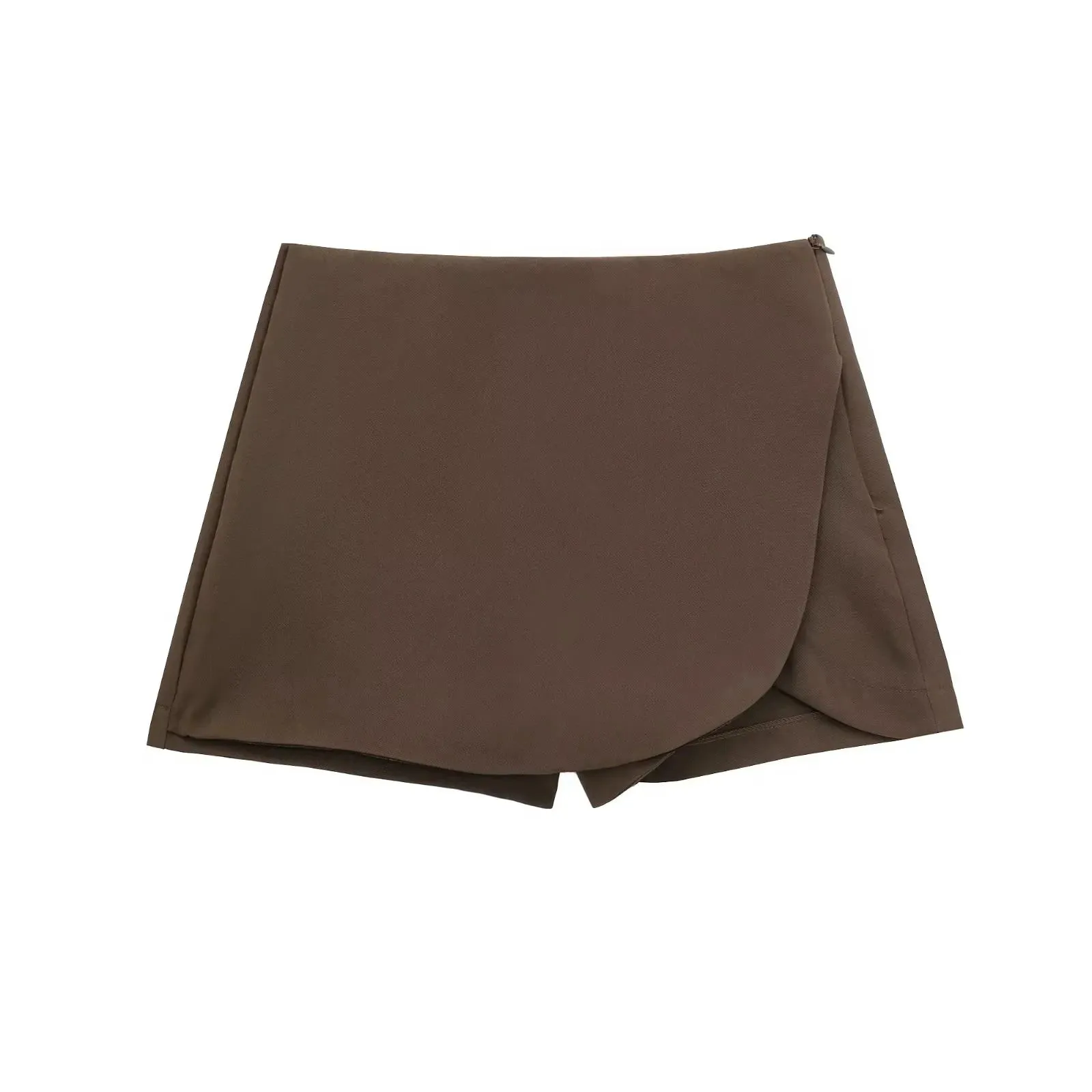 TRAF Women's Skort High Waist Brown Skirt Pants Pink Black Mini Skirt Shorts