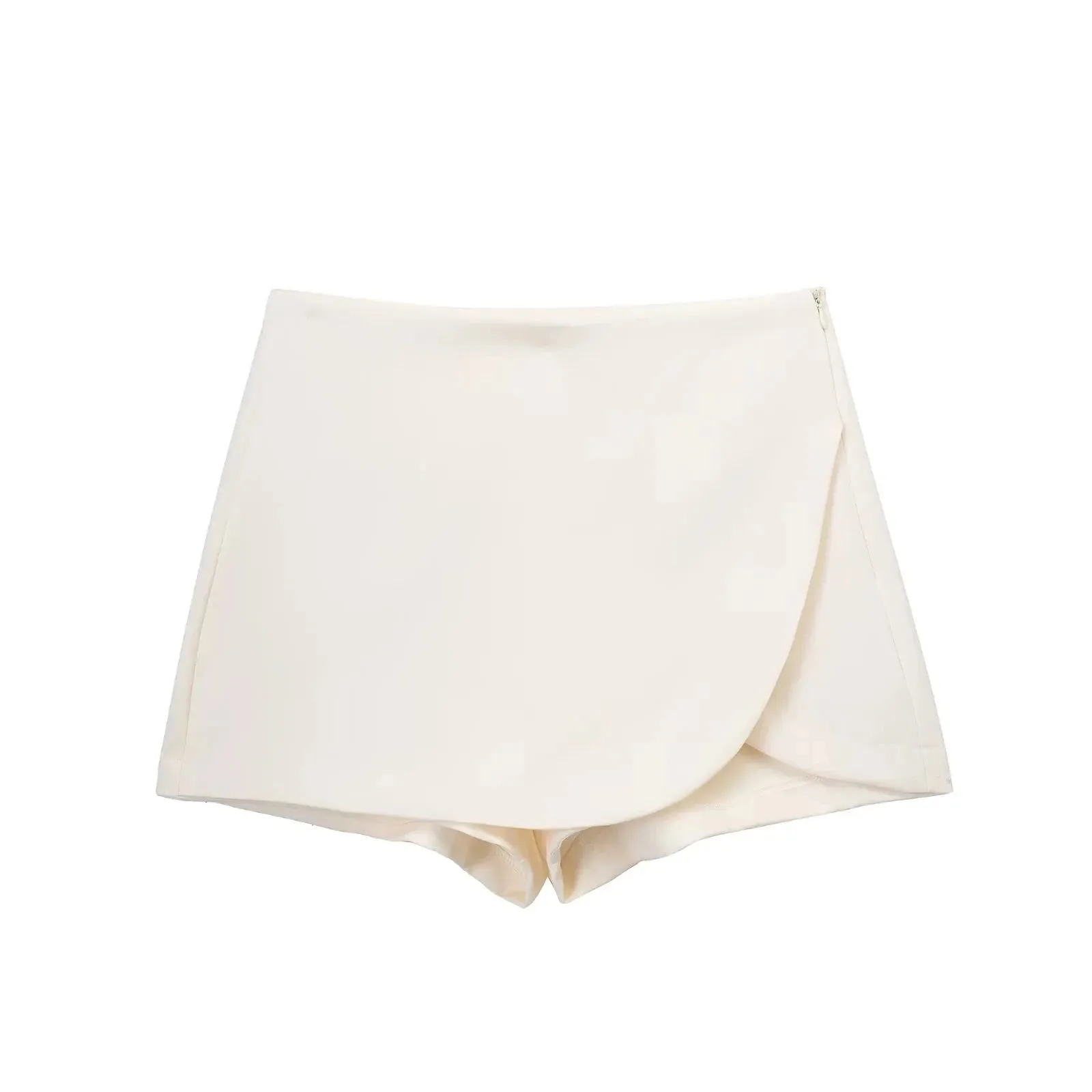 TRAF Women's Skort High Waist Brown Skirt Pants Pink Black Mini Skirt Shorts