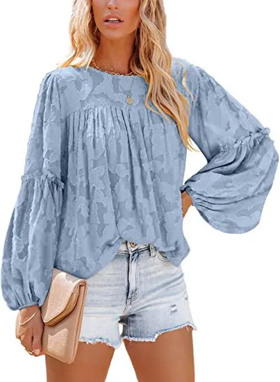 Women Chiffon Long Sleeve Shirt